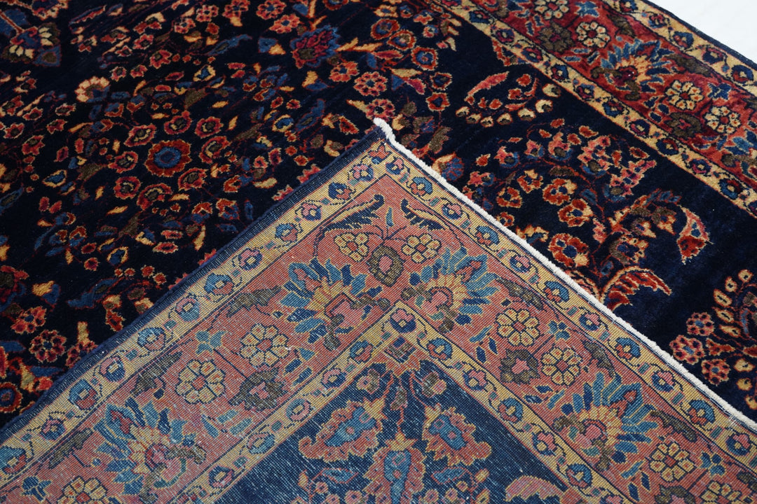 Antique Mohajeran Sarouk Rug 4'2" x 6’2"