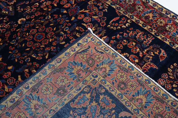 Antique Mohajeran Sarouk Rug 4'2" x 6’2"