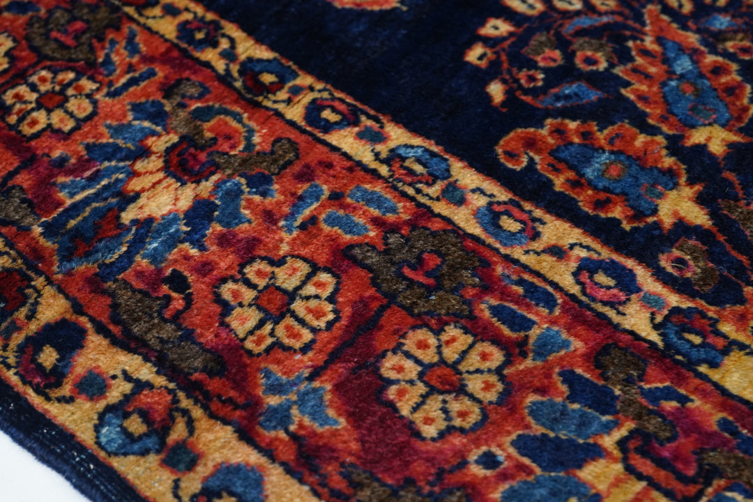 Antique Mohajeran Sarouk Rug 4'2" x 6’2"