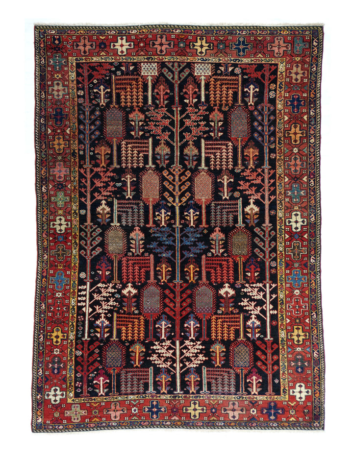 Fine Antique Persian Tribal Bakhtiari Rug 4'8'' x 6'9''