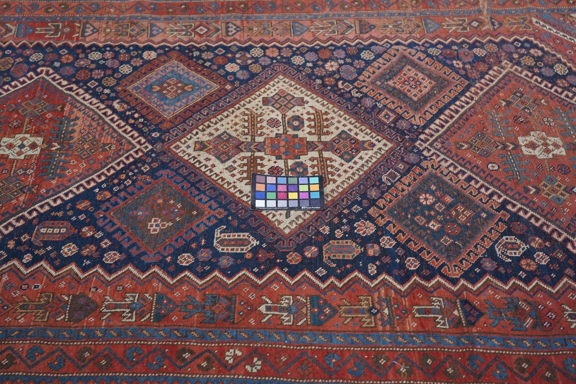 Antique Qashqai Rug 4'7