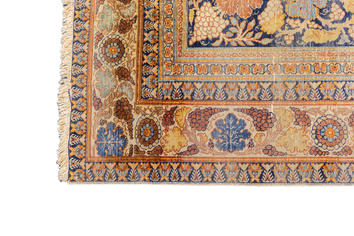 Fine Antique Persian Silk Heriz Rug 3'9'' x 5'3''