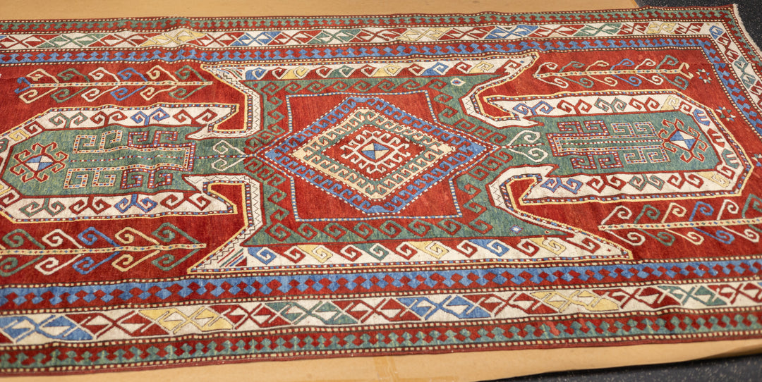 Antique Caucasian Kazak Rug 5'8" x 9'10''