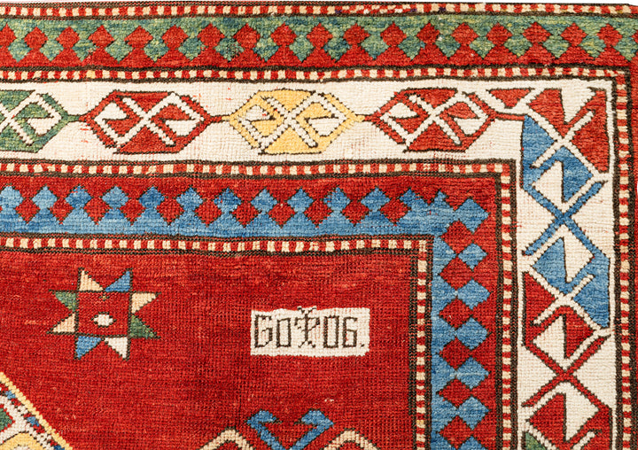 Antique Caucasian Kazak Rug 5'8" x 9'10''