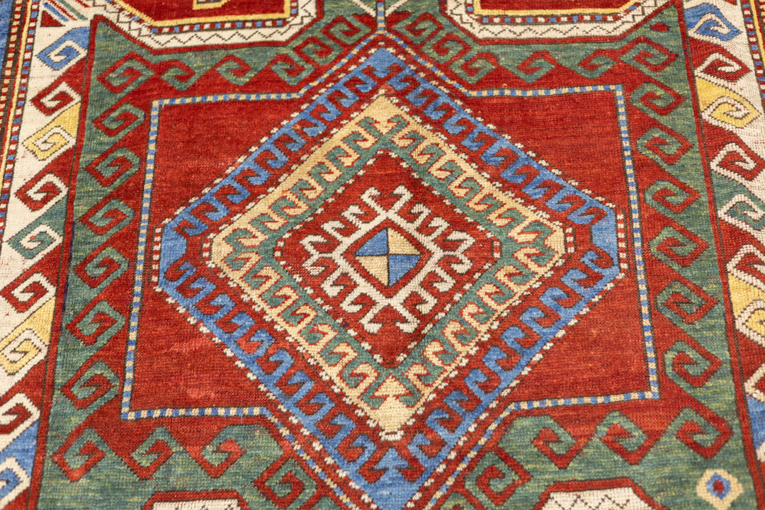 Antique Caucasian Kazak Rug 5'8" x 9'10''
