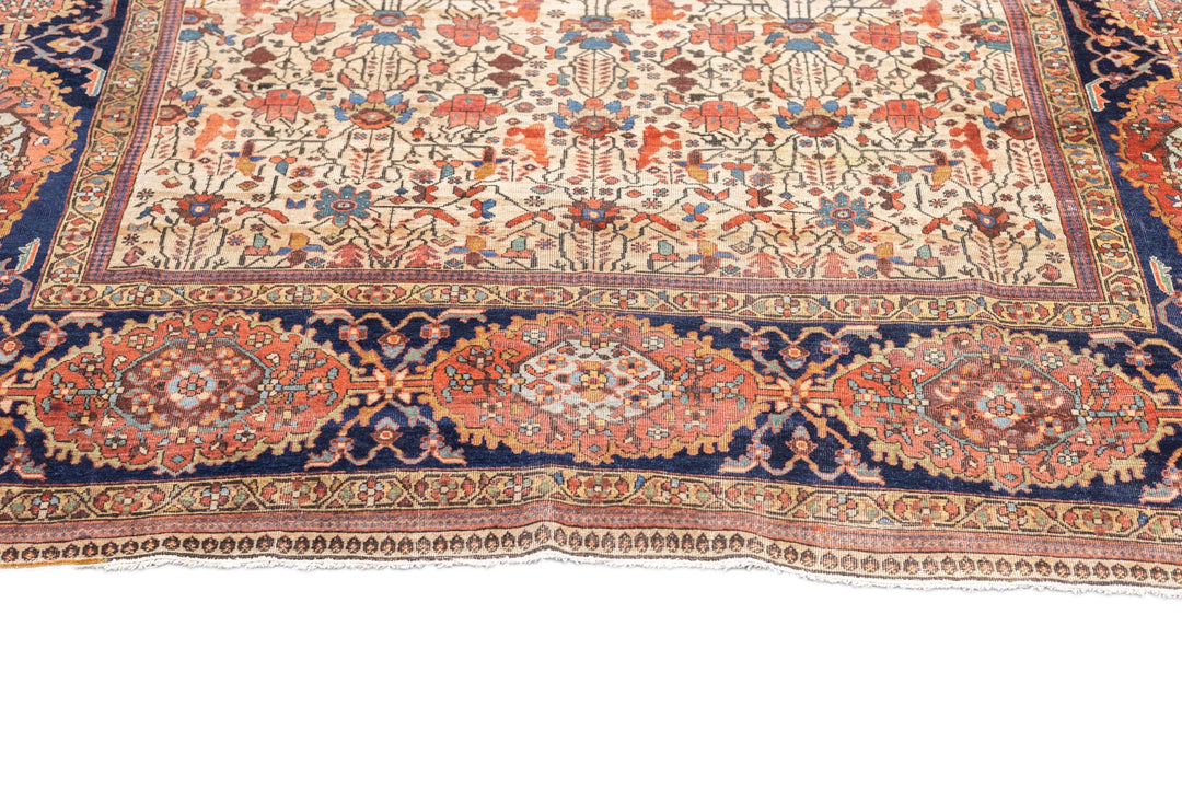 Antique Persian Farahan Sarouk Rug 6’10” x 9’6”