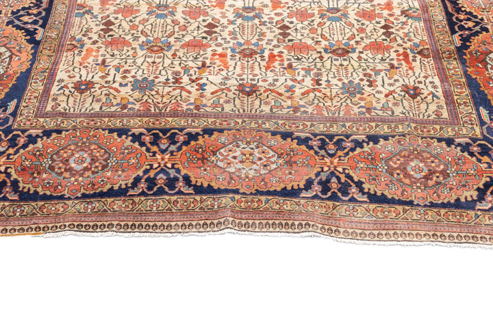 Antique Persian Farahan Sarouk Rug 6’10” x 9’6”