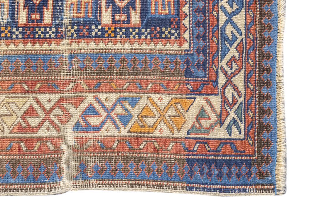 Antique Kuba Rug 3'8'' x 5'1''