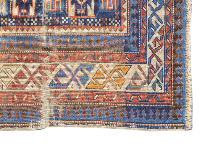 Antique Kuba Rug 3'8'' x 5'1''