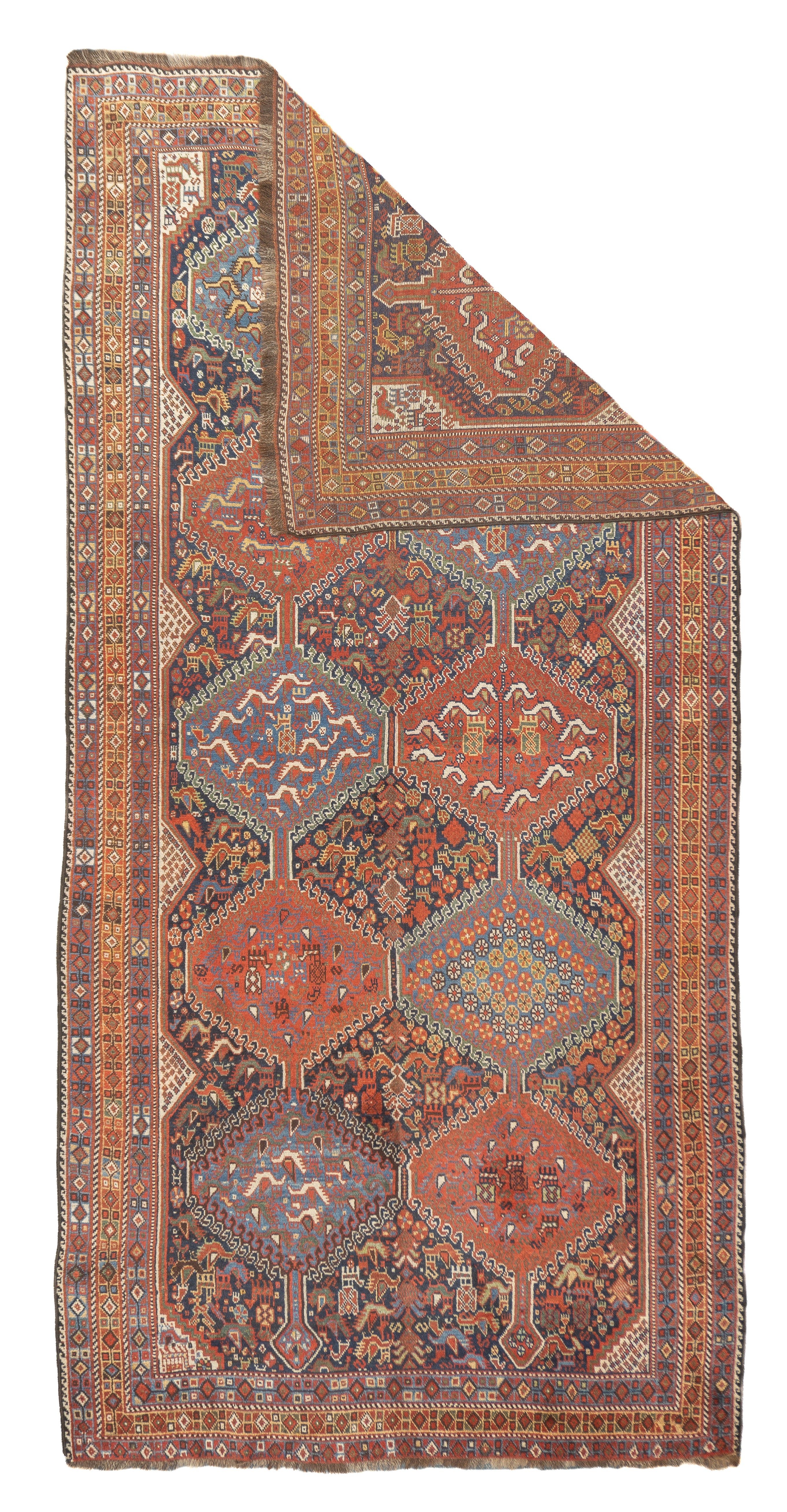 Antique Qashqai Rug 5'9'' x 11'8'' – Victor Gallery