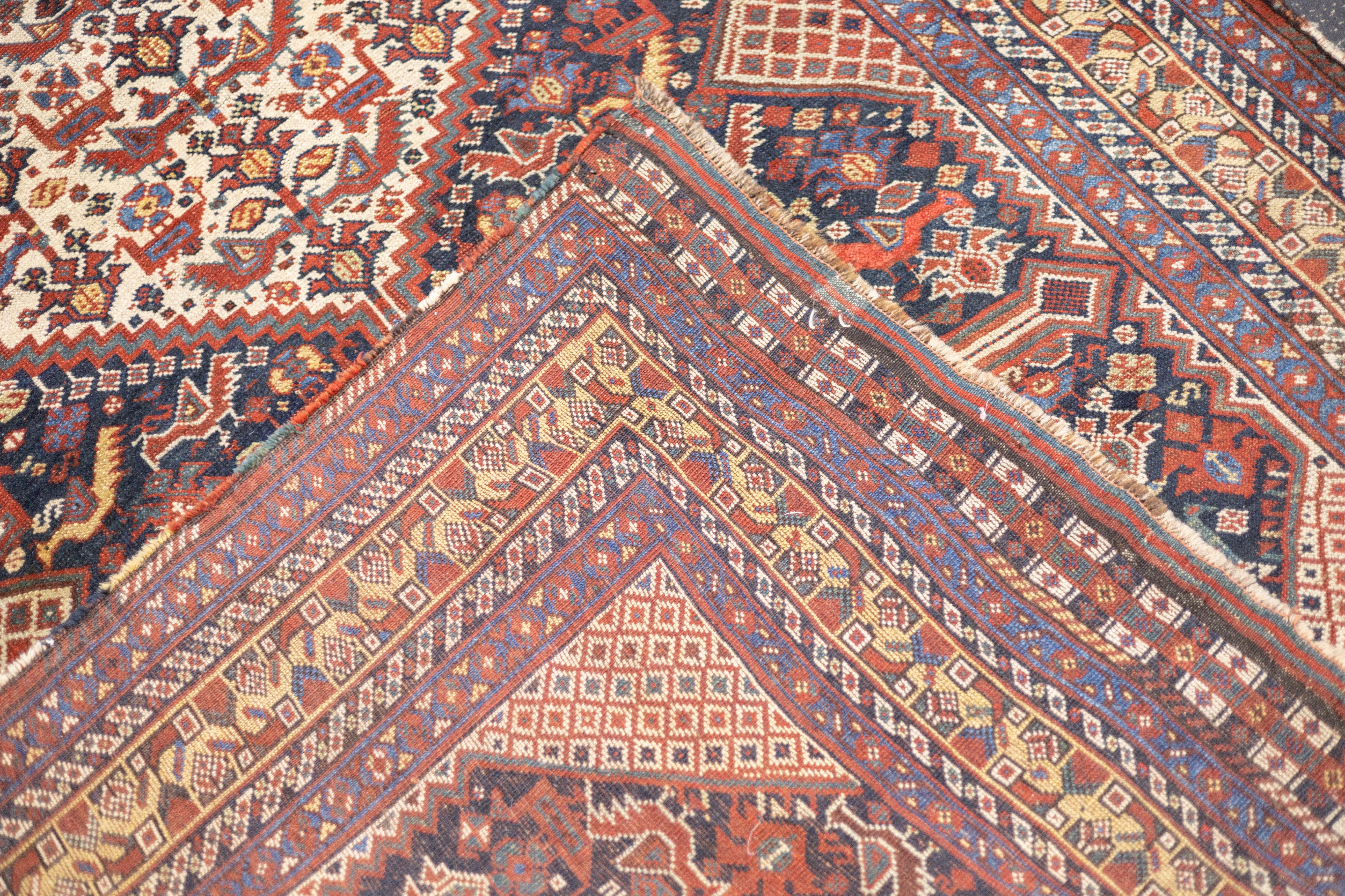 Antique Qashqai Rug 4'9'' x 6'4'' – Victor Gallery