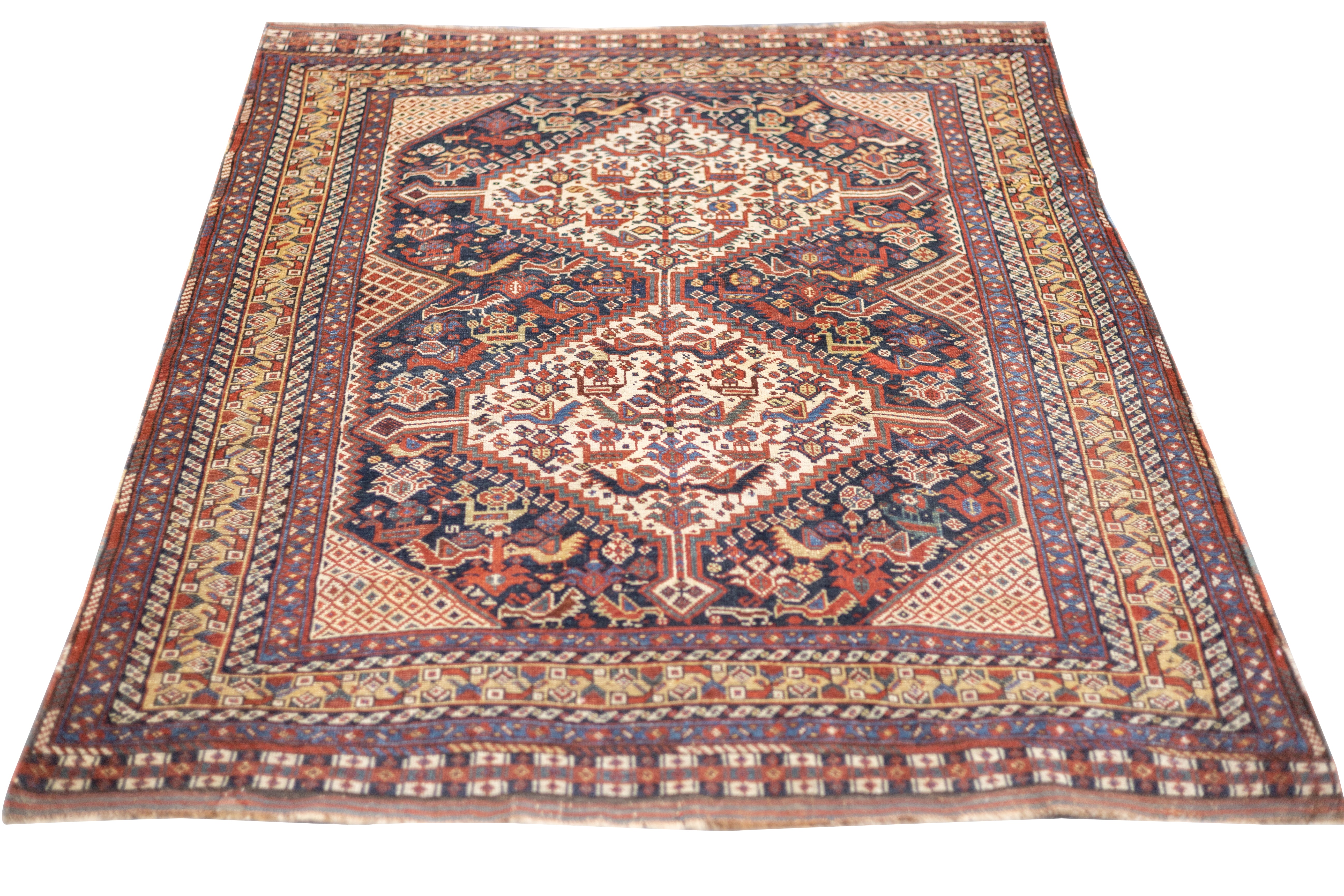 Antique Qashqai Rug 4'9'' x 6'4'' – Victor Gallery