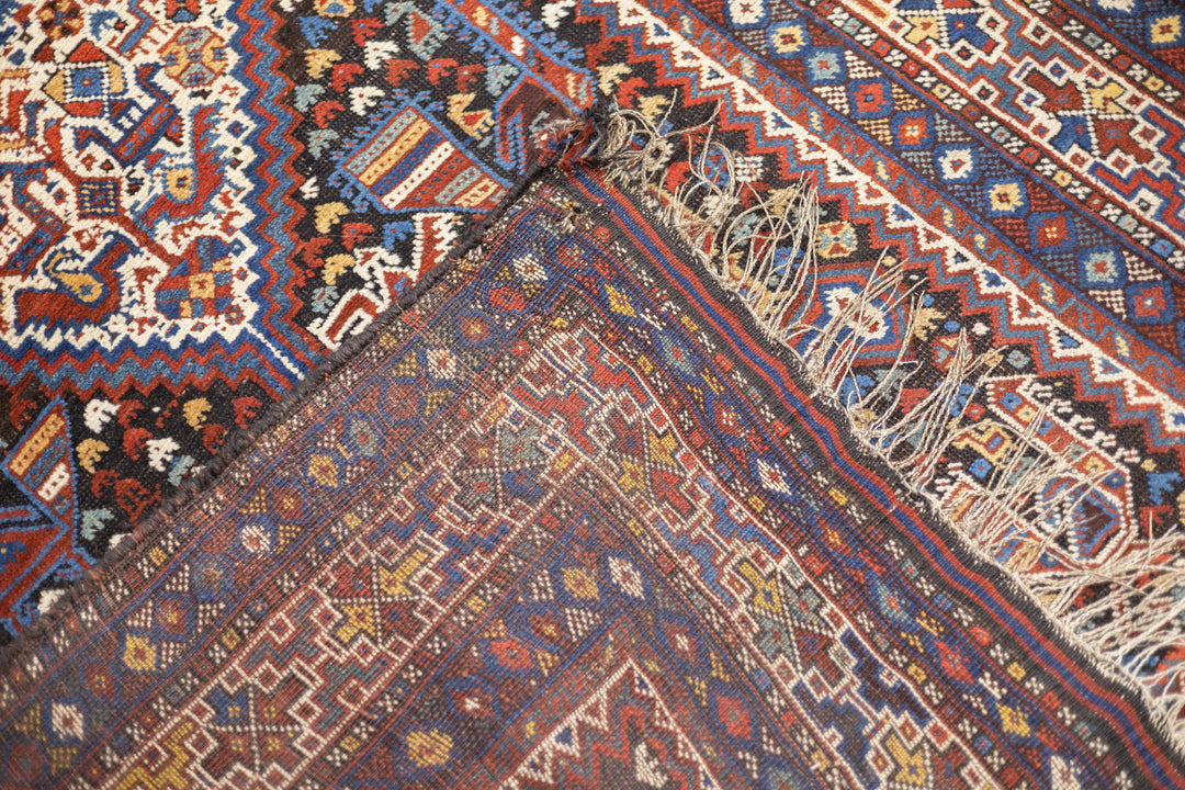 Antique Persian Qashqai Rug 4'7'' x 6'5''