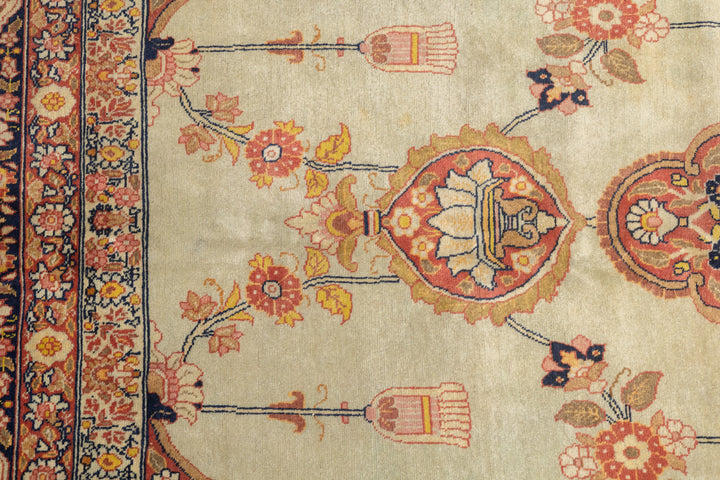 Antique Persian Haji Jalili Tabriz Rug 9'1'' x 12'9''