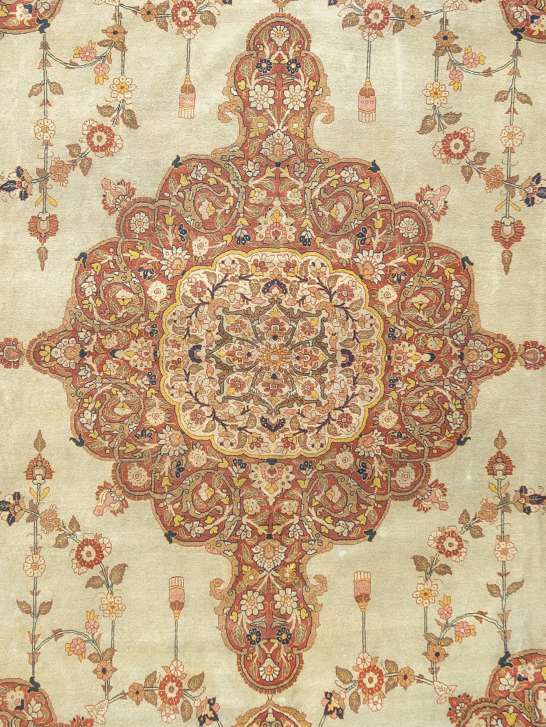 Antique Persian Haji Jalili Tabriz Rug 9'1'' x 12'9''