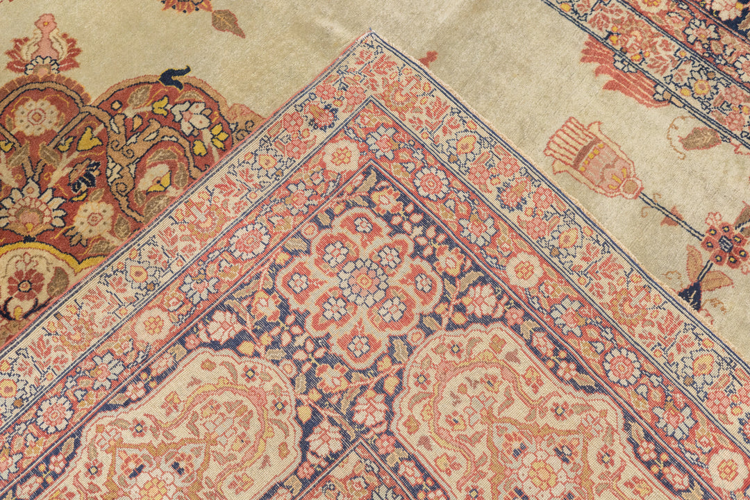 Antique Persian Haji Jalili Tabriz Rug 9'1'' x 12'9''