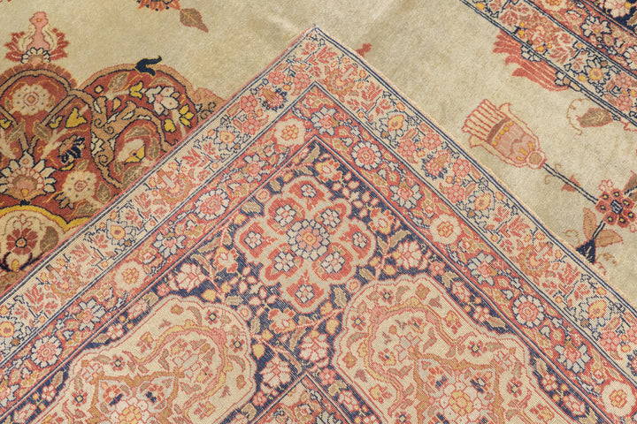 Antique Persian Haji Jalili Tabriz Rug 9'1'' x 12'9''