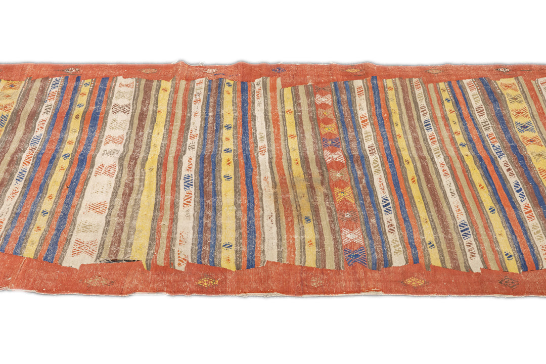 Antique Turkish Kilim Rug 4'9'' x 10'5''