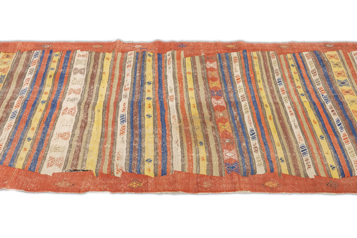 Antique Turkish Kilim Rug 4'9'' x 10'5''