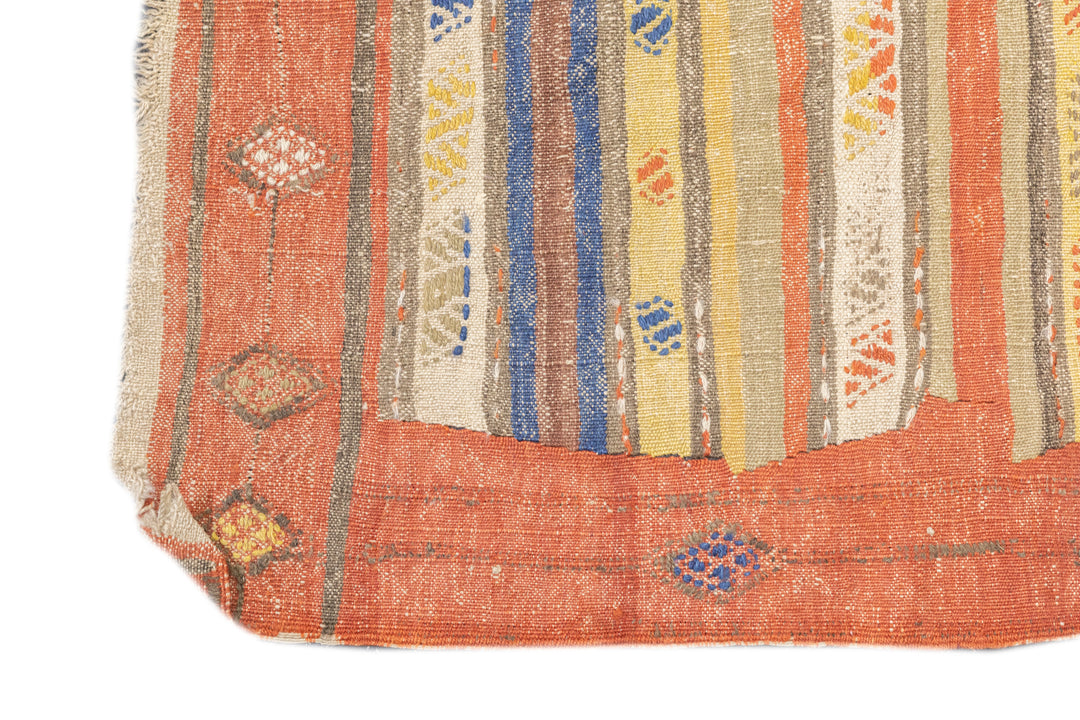 Antique Turkish Kilim Rug 4'9'' x 10'5''