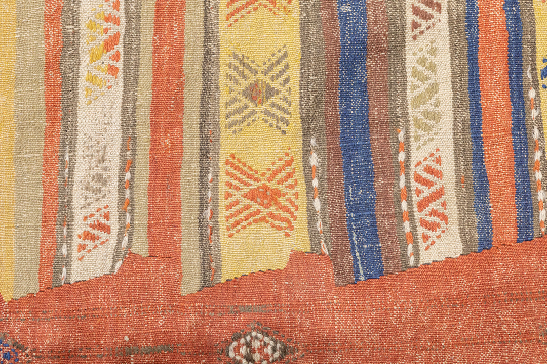 Antique Turkish Kilim Rug 4'9'' x 10'5''