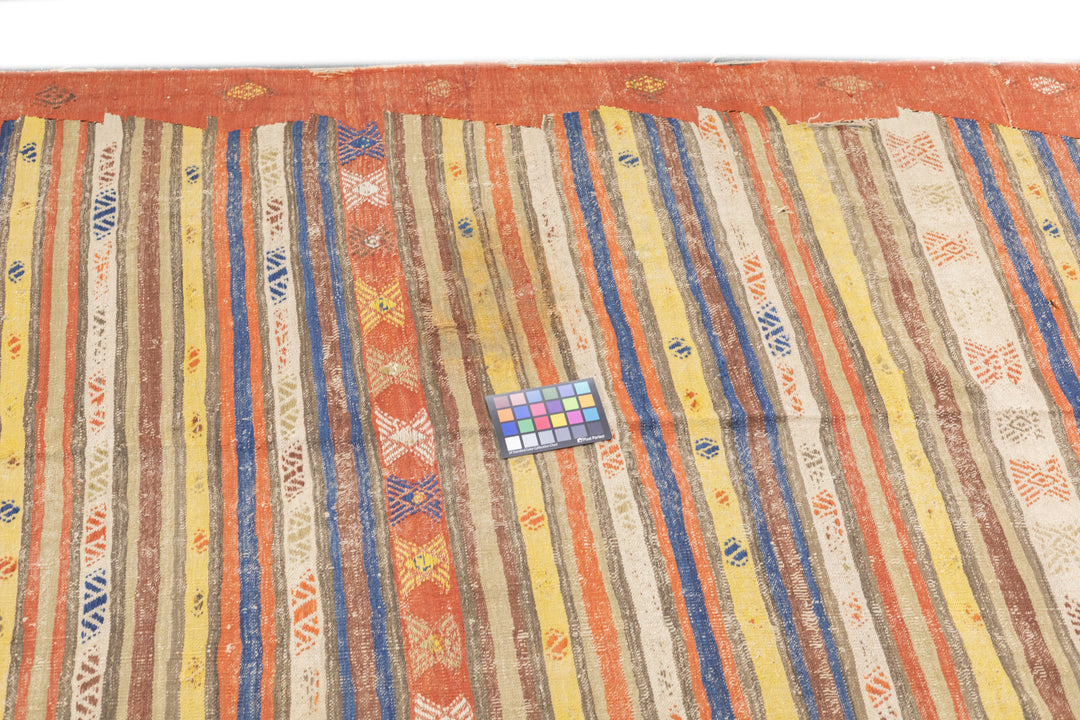Antique Turkish Kilim Rug 4'9'' x 10'5''