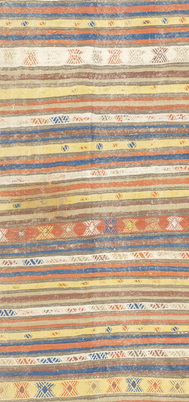 Antique Turkish Kilim Rug 4'9'' x 10'5''