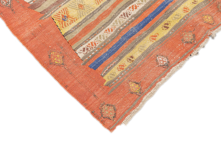 Antique Turkish Kilim Rug 4'9'' x 10'5''