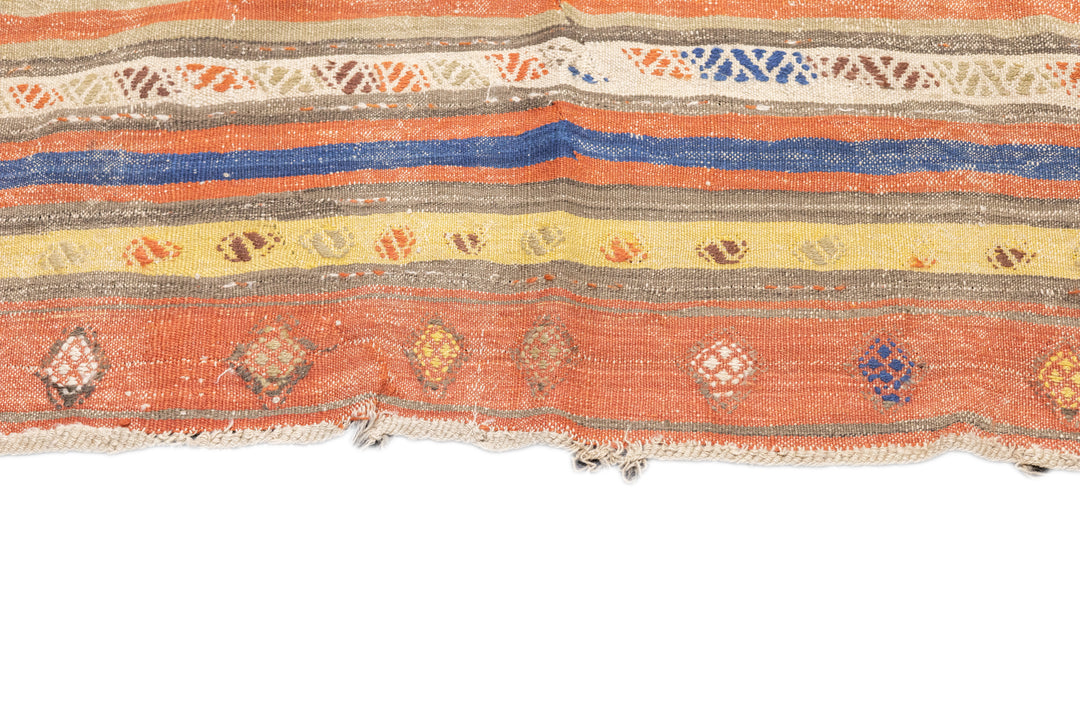 Antique Turkish Kilim Rug 4'9'' x 10'5''