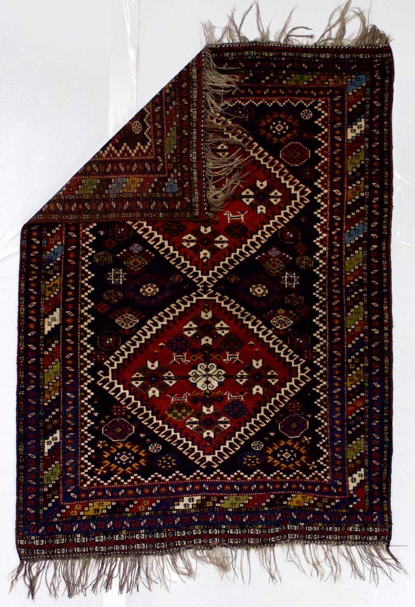 Antique Qashqai Rug 3'10