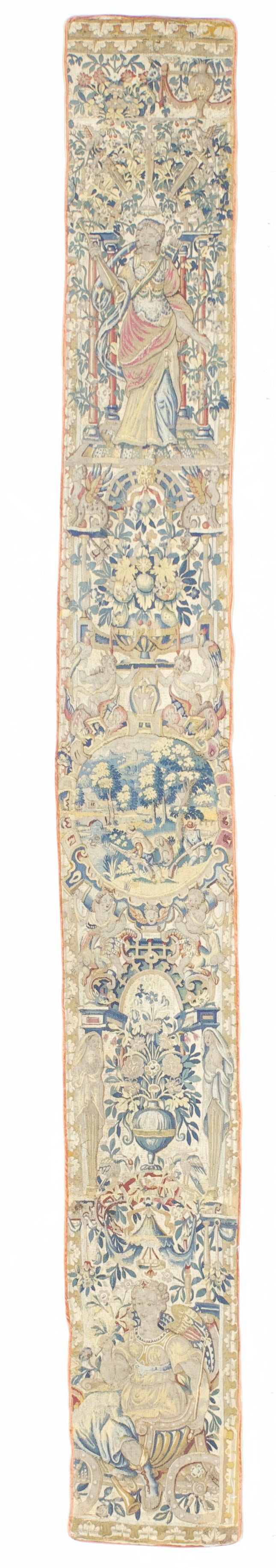 Antique Tapestry Panel (one of pair) 1’2" x 10’9”