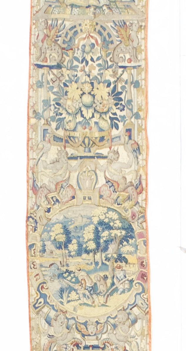 Antique Tapestry Panel (one of pair) 1’2" x 10’9”