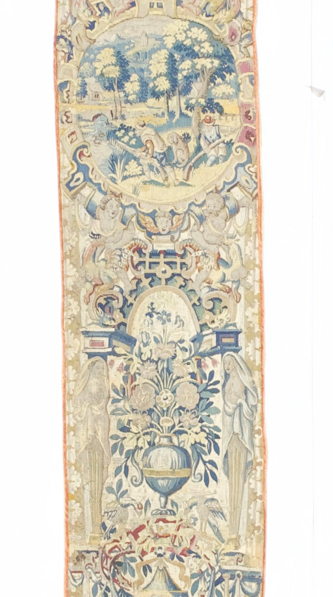 Antique Tapestry Panel (one of pair) 1’2" x 10’9”