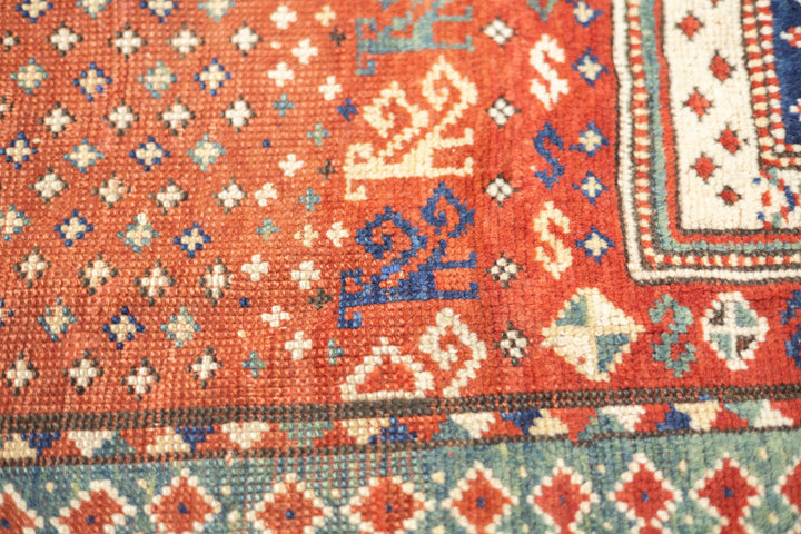 Antique Caucasian Kazak Rug 5'1'' x 6'10''