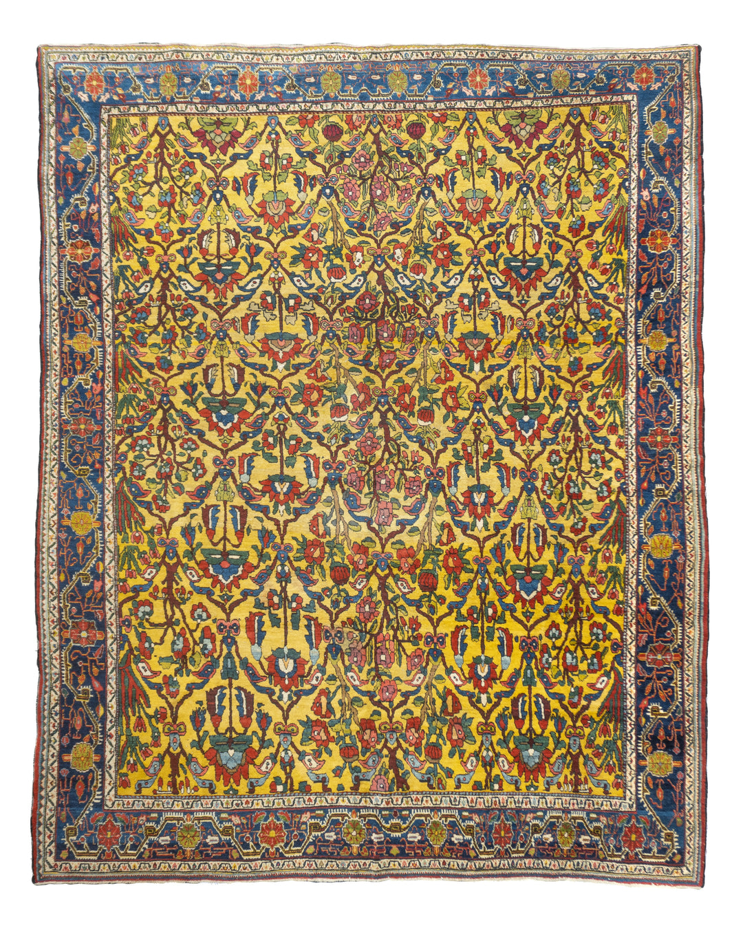 Antique Persian Bakhtiari Rug 8'7'' x 11'1''
