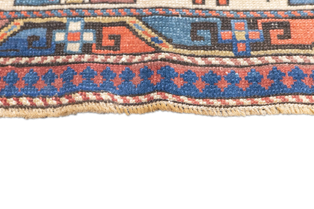 Antique Caucasian Shirvan Rug 4' x 7'5''