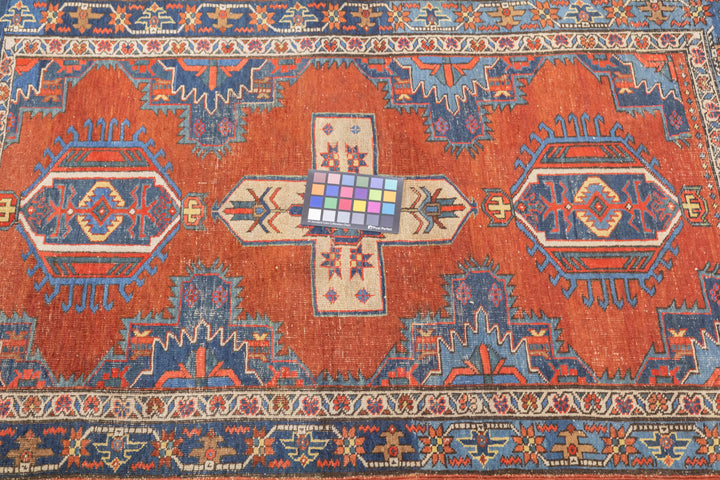 Antique Persian Heriz Rug 3'10'' x 4'5''