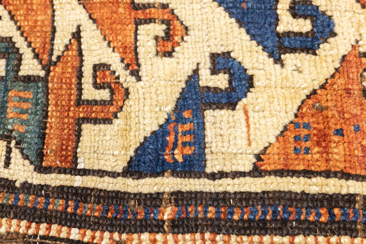 Antique Caucasian Kazak Rug 3'1'' x 4'3''