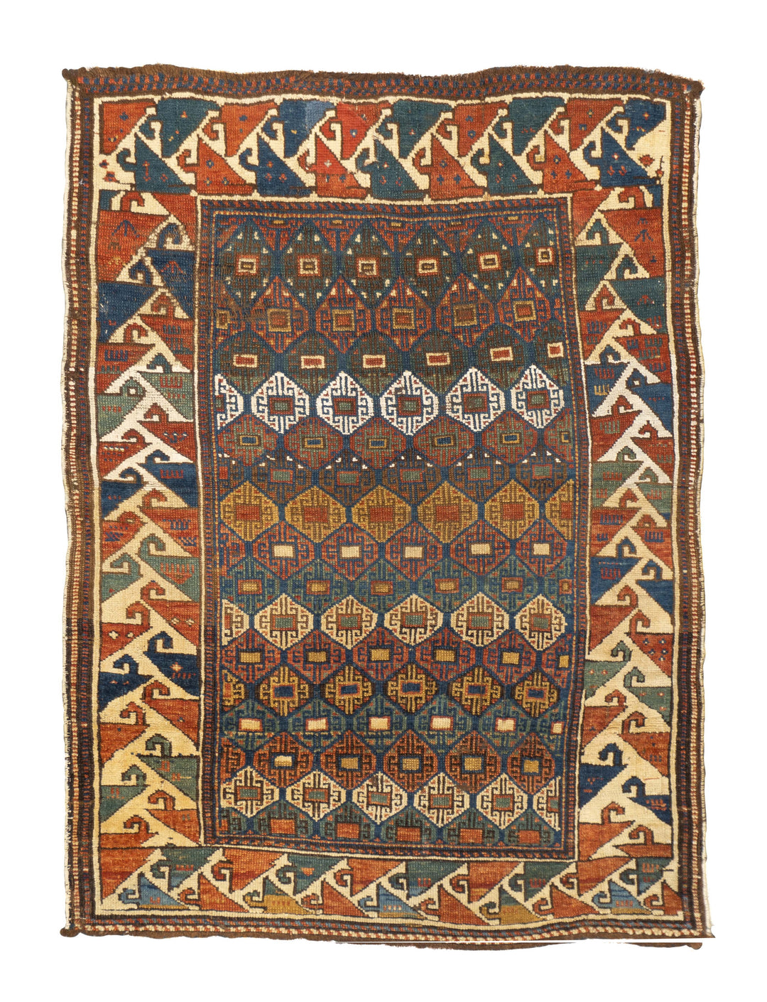 Antique Caucasian Kazak Rug 3'1'' x 4'3''