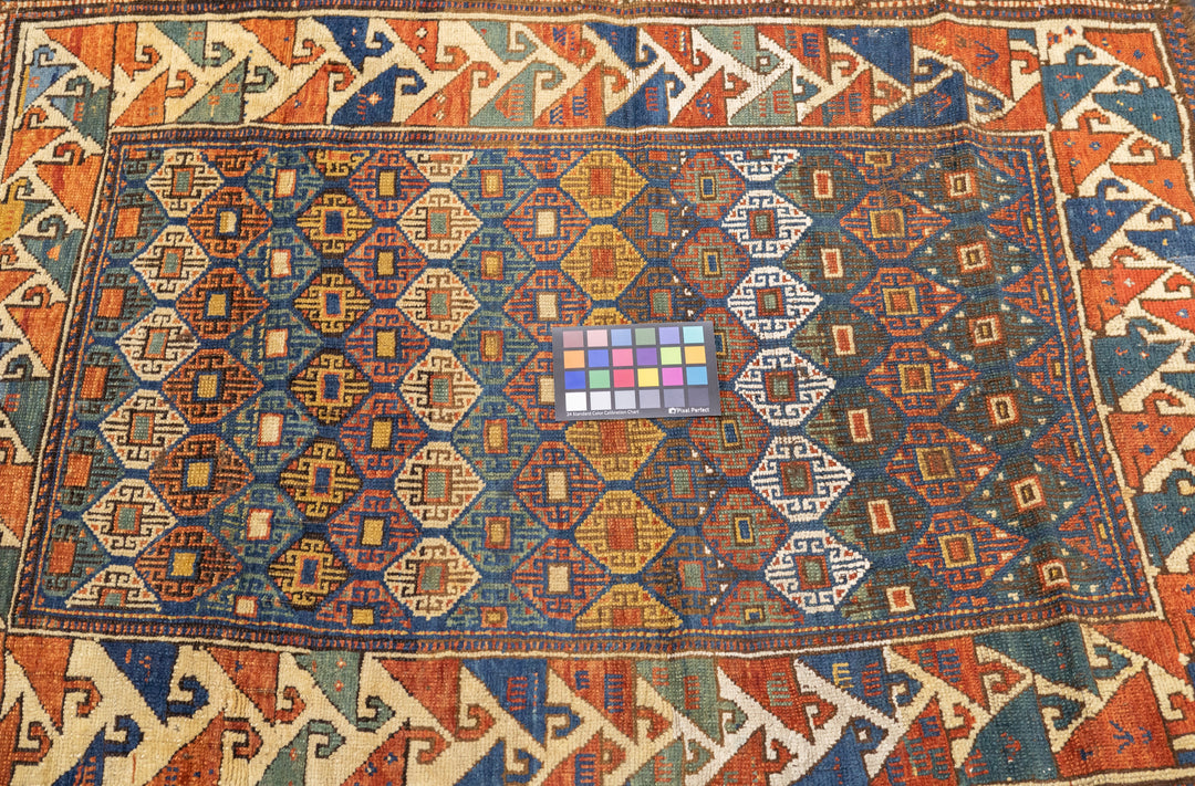 Antique Caucasian Kazak Rug 3'1'' x 4'3''