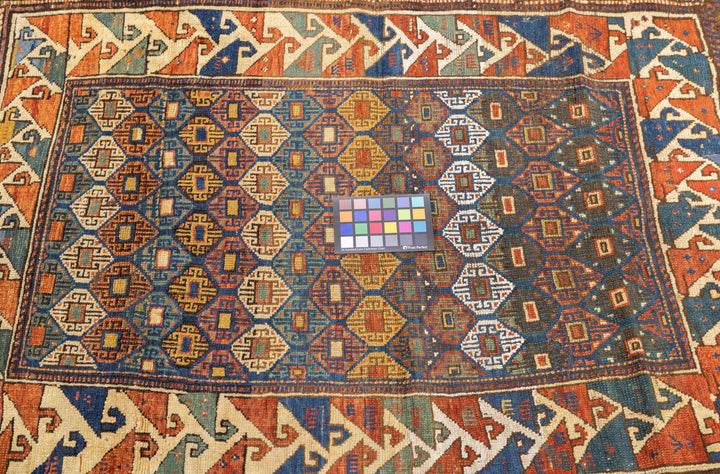 Antique Caucasian Kazak Rug 3'1'' x 4'3''