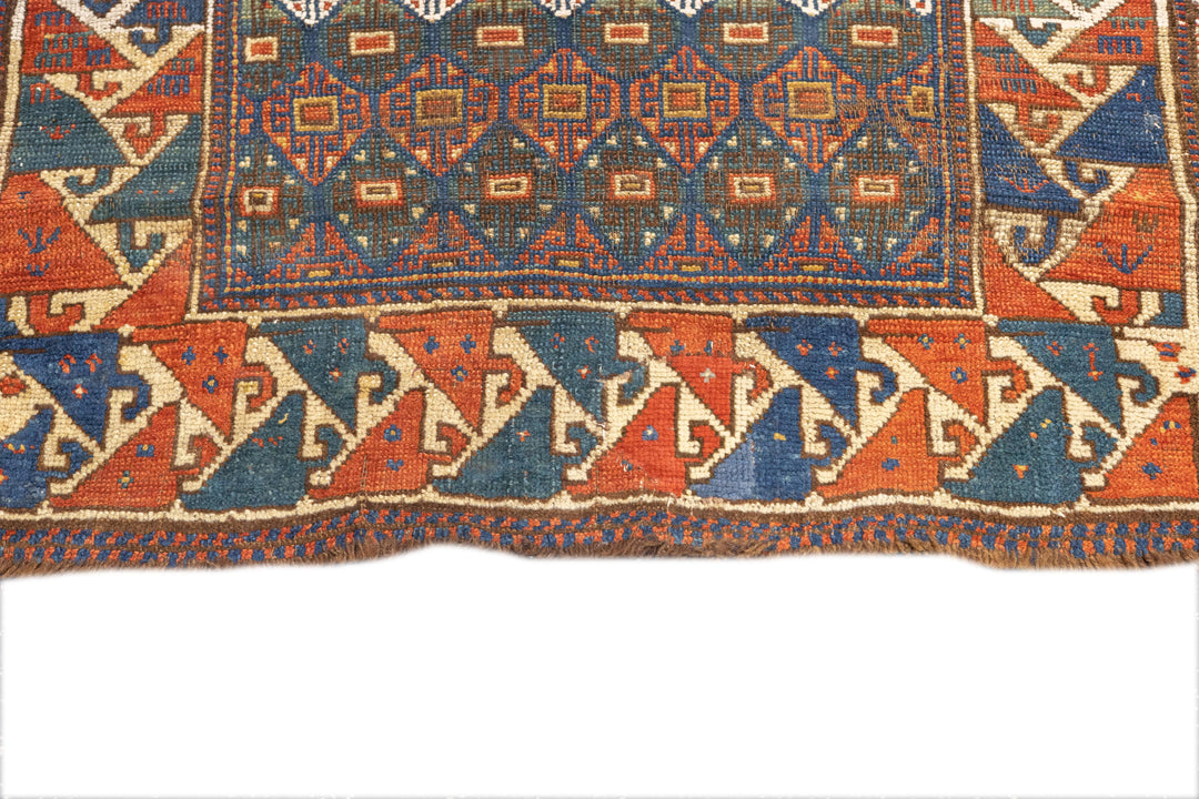 Antique Caucasian Kazak Rug 3'1'' x 4'3''