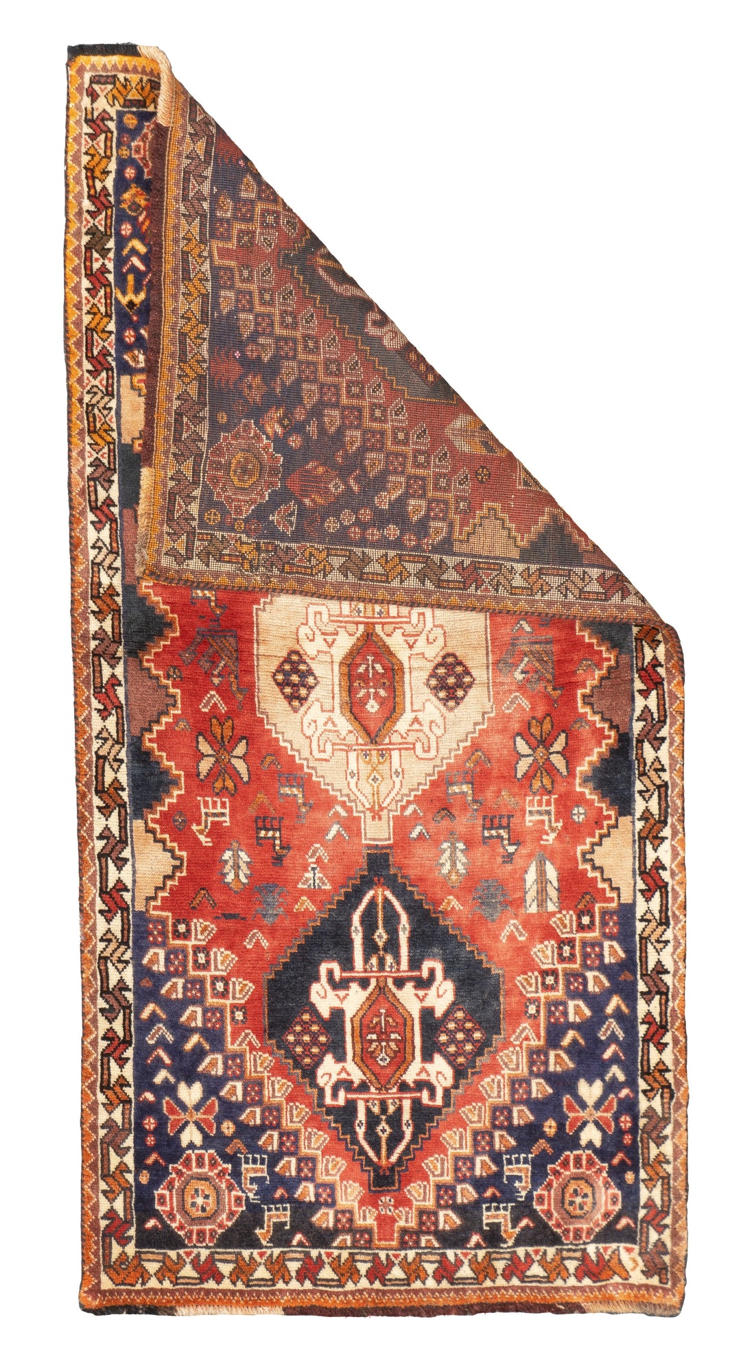 Vintage Persian Qashqai Rug 2'8'' x 5'4''