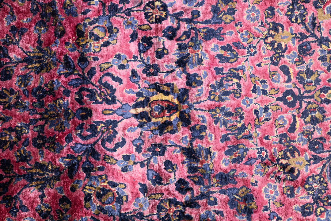 Antique Silk Persian Kashan Rug 1'11'' x 5'11''