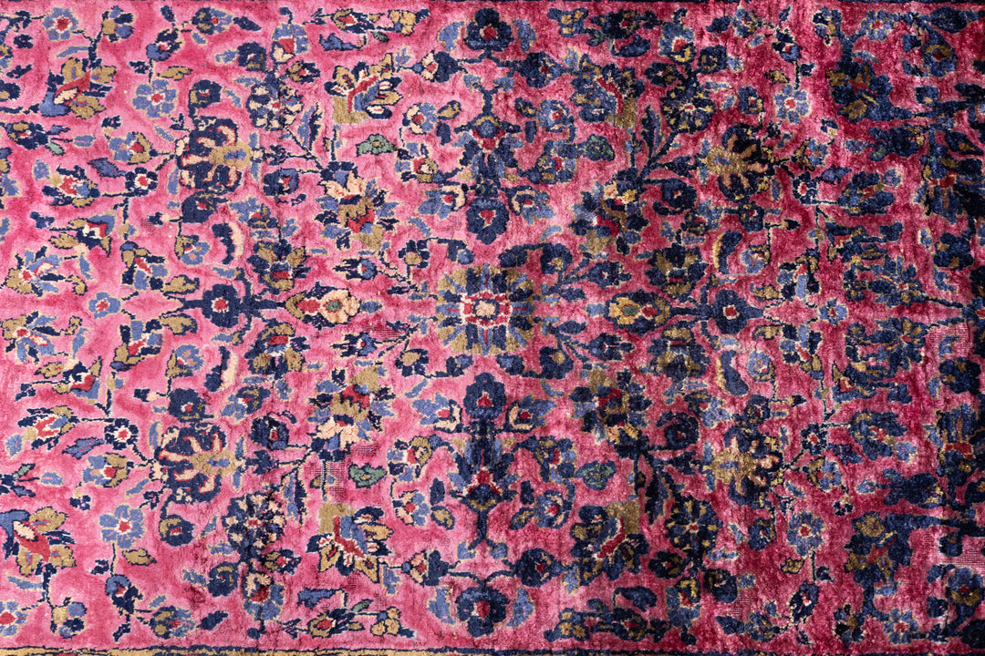 Antique Silk Persian Kashan Rug 1'11'' x 5'11''
