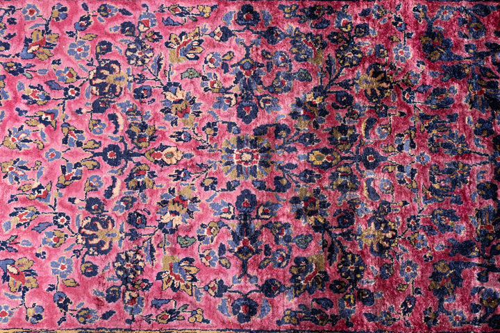 Antique Silk Persian Kashan Rug 1'11'' x 5'11''