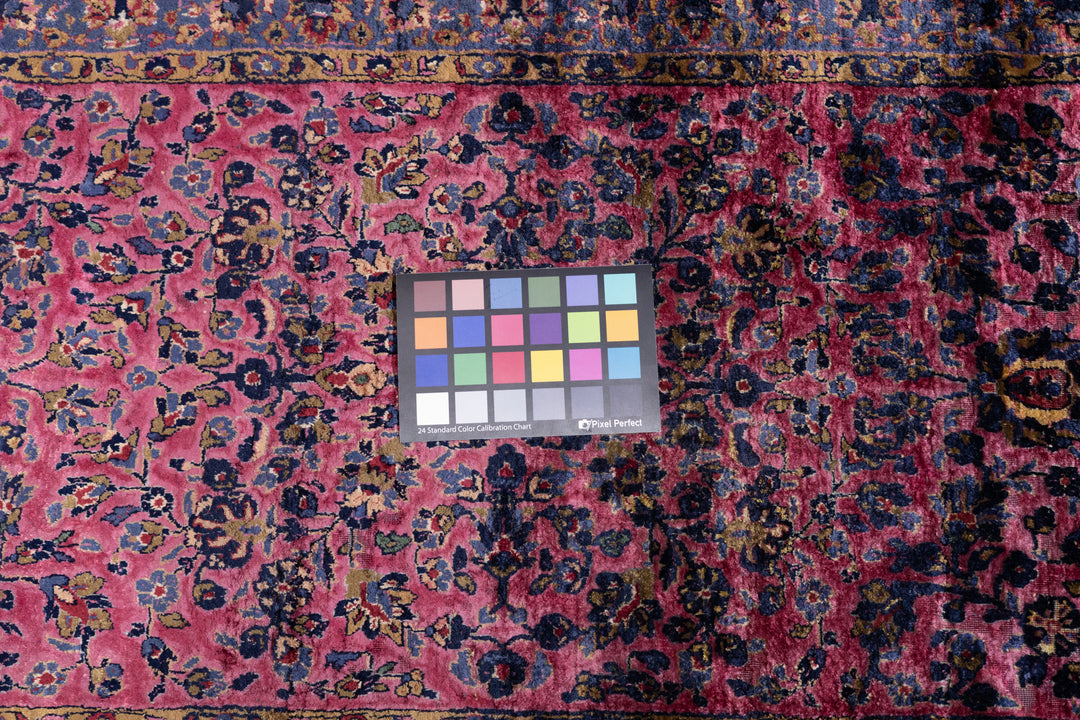 Antique Silk Persian Kashan Rug 1'11'' x 5'11''