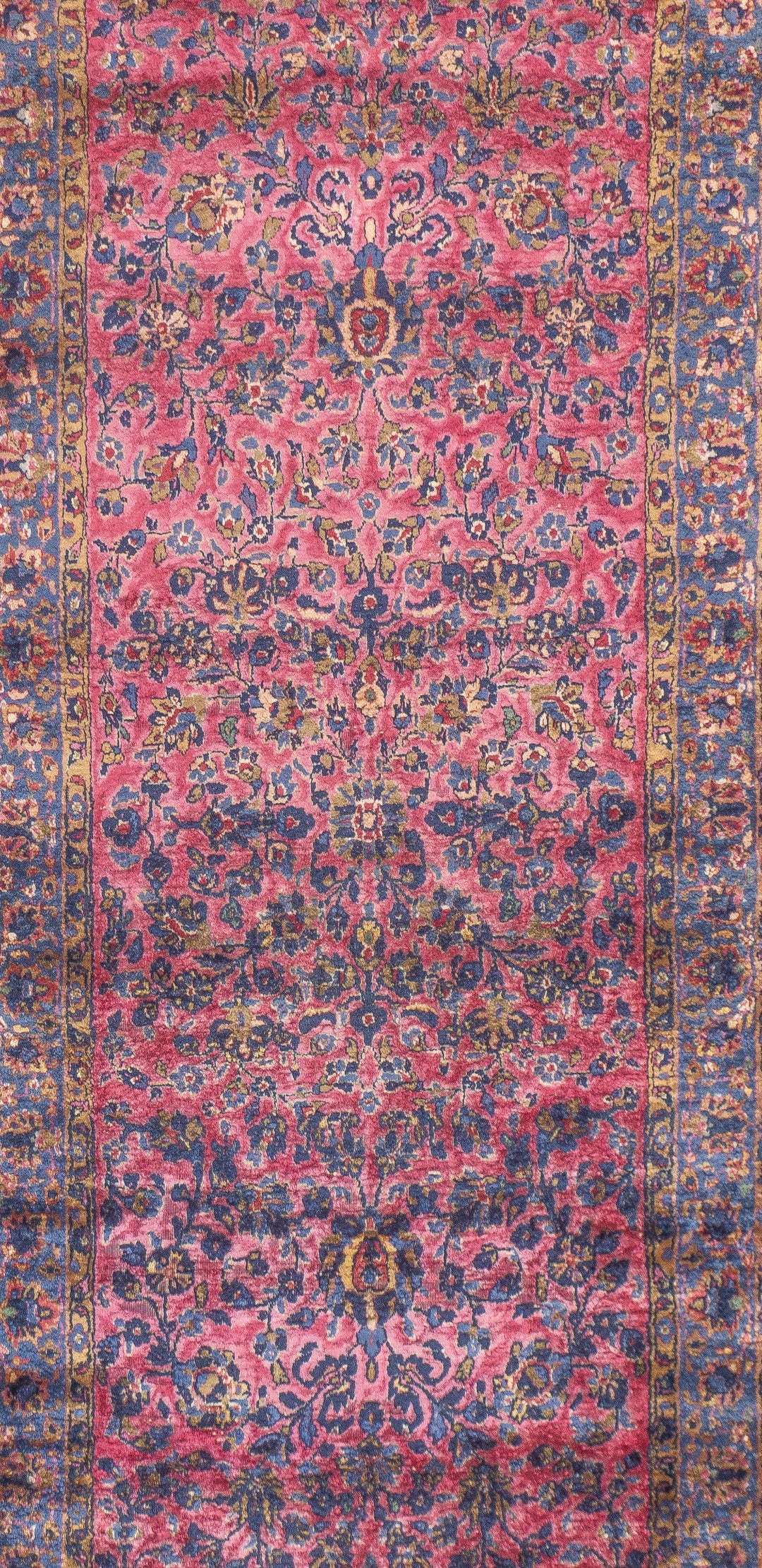 Antique Silk Persian Kashan Rug 1'11'' x 5'11''