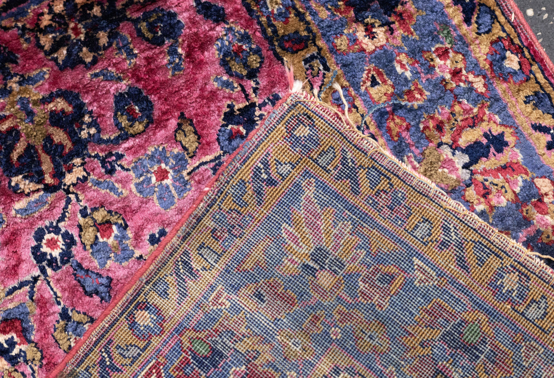 Antique Silk Persian Kashan Rug 1'11'' x 5'11''