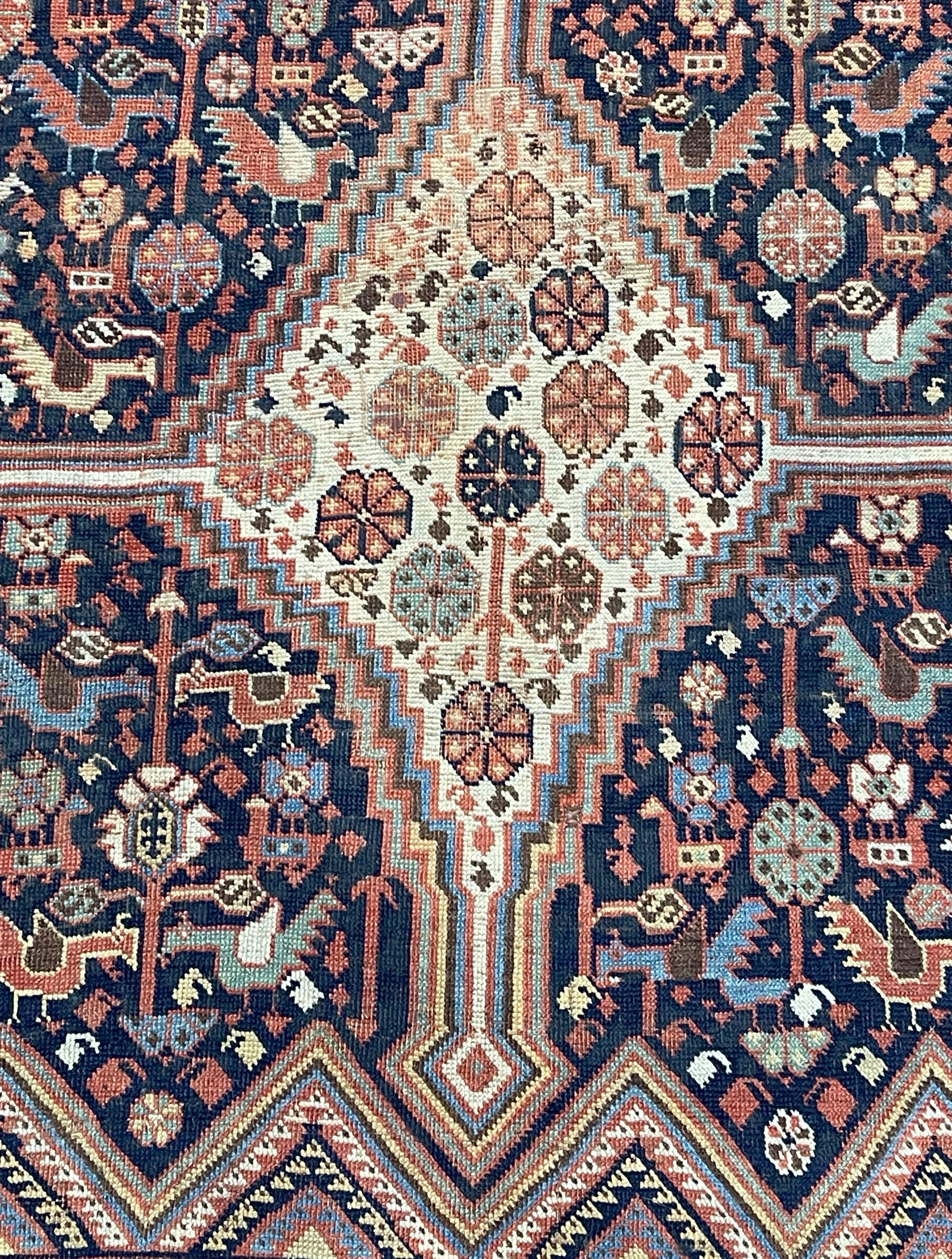 ラグ・カーペット Antique Qashqai rug Antique Qashqai Rug 4'5
